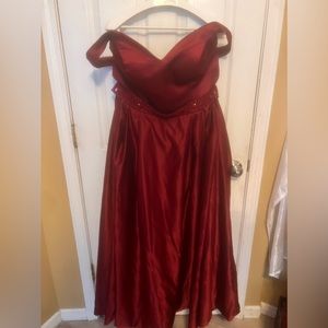 Red prom gown